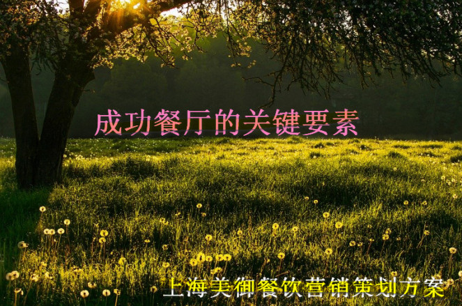 成功餐廳具備的關(guān)鍵要素-餐飲營(yíng)銷策劃公司方案