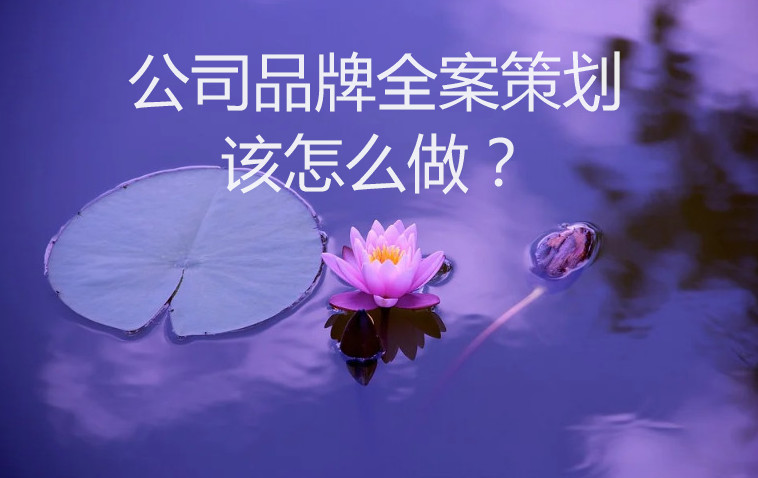 公司品牌全案策劃該怎么做？