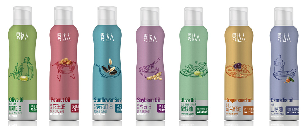 噴霧油品牌全案策劃，食用油品牌策劃包裝 - 上海美御