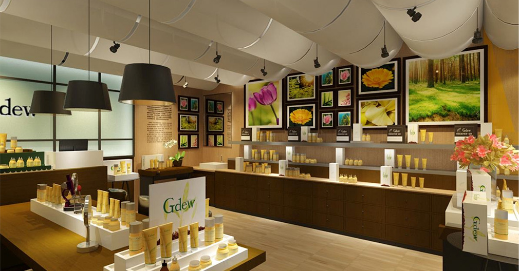 gdew化妝品專賣店設(shè)計