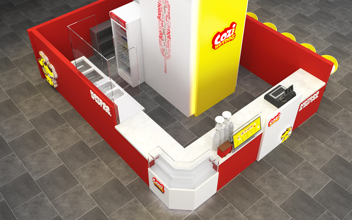 咔趣熱狗店面設(shè)計